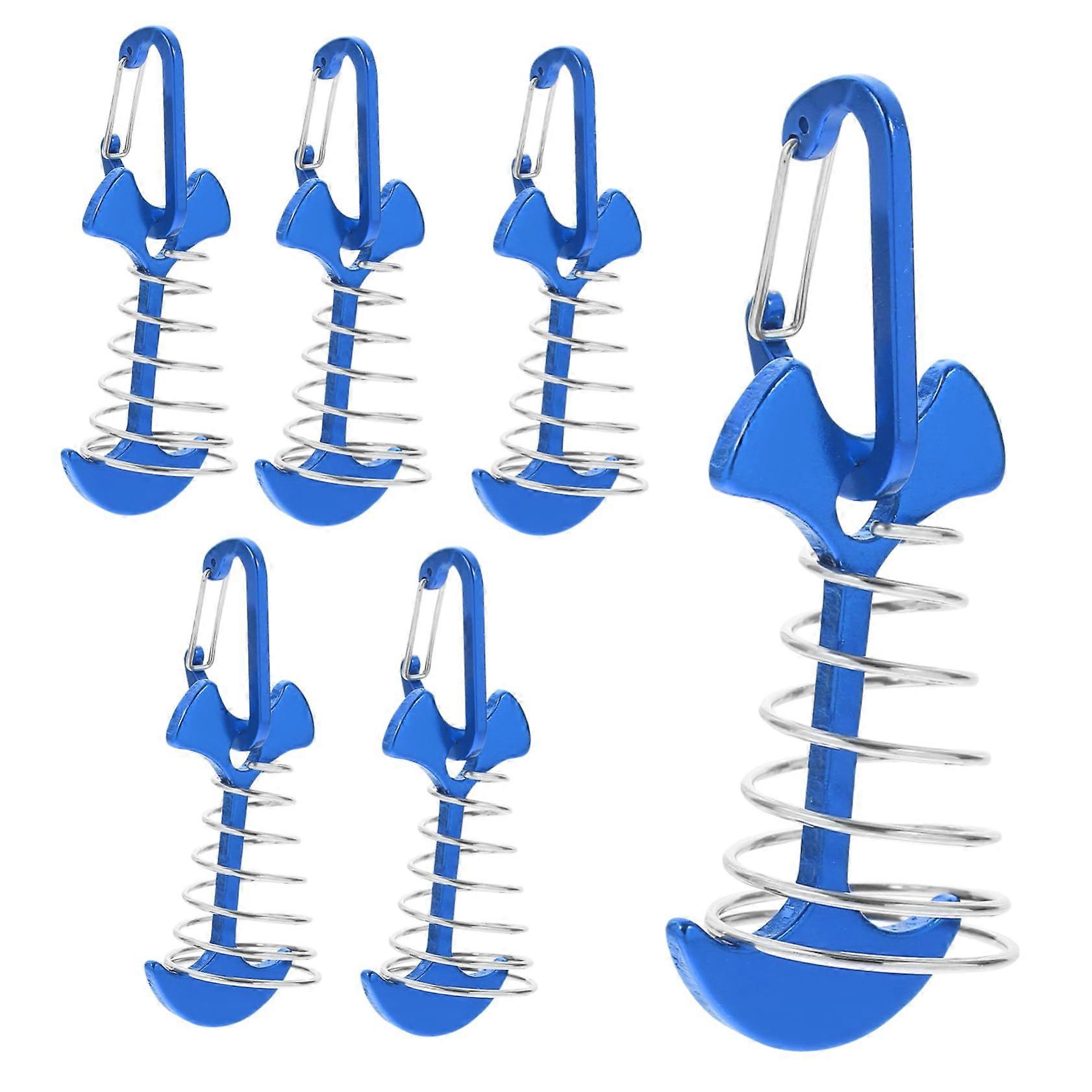 Fishbone nails, 6 tent ring buckles, wind rope anchor, camping tools for outdoor and travel.