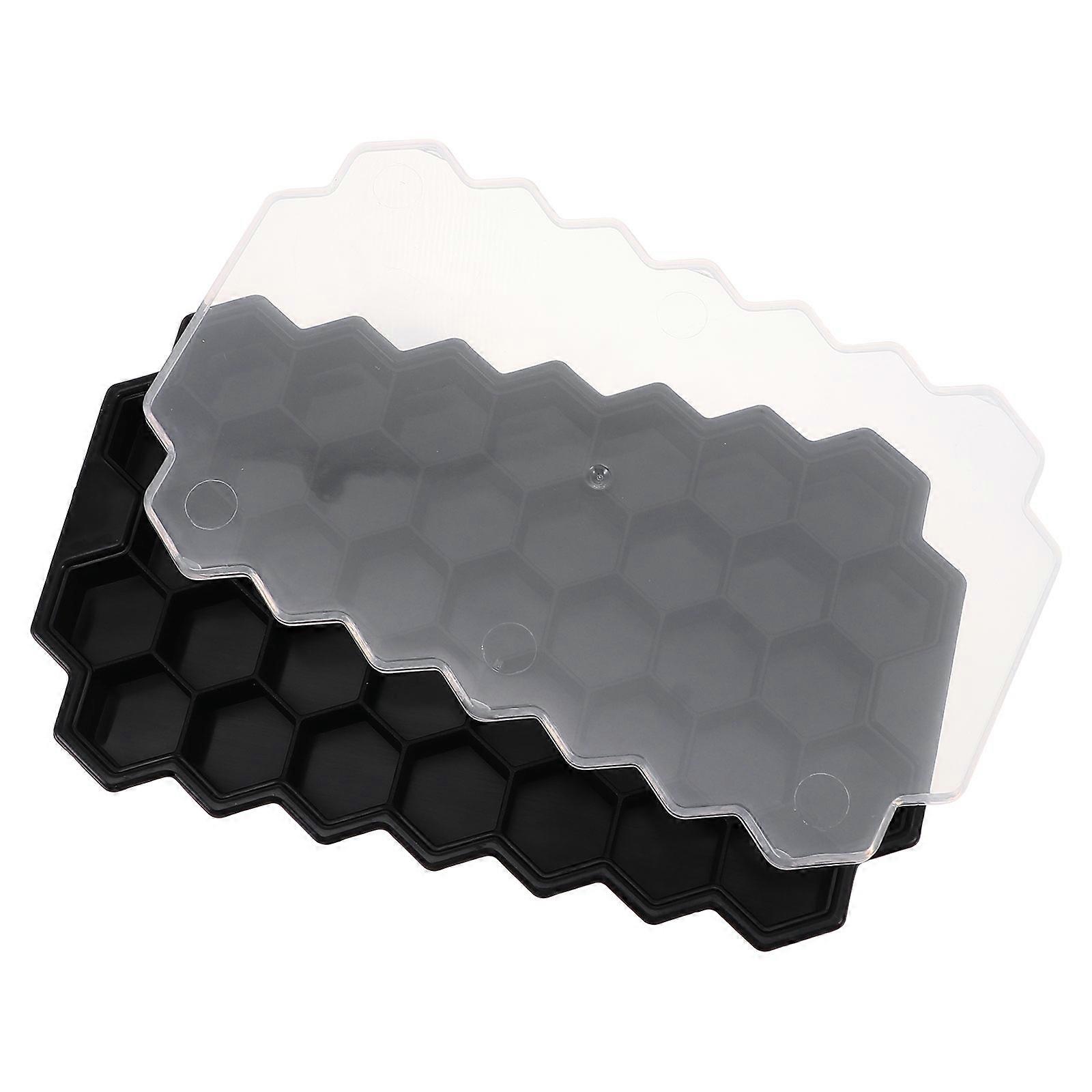 Ice Maker For Freezer Honeycomb Ice Making Mold Household Users Non-stick Surface Silicone 1Set