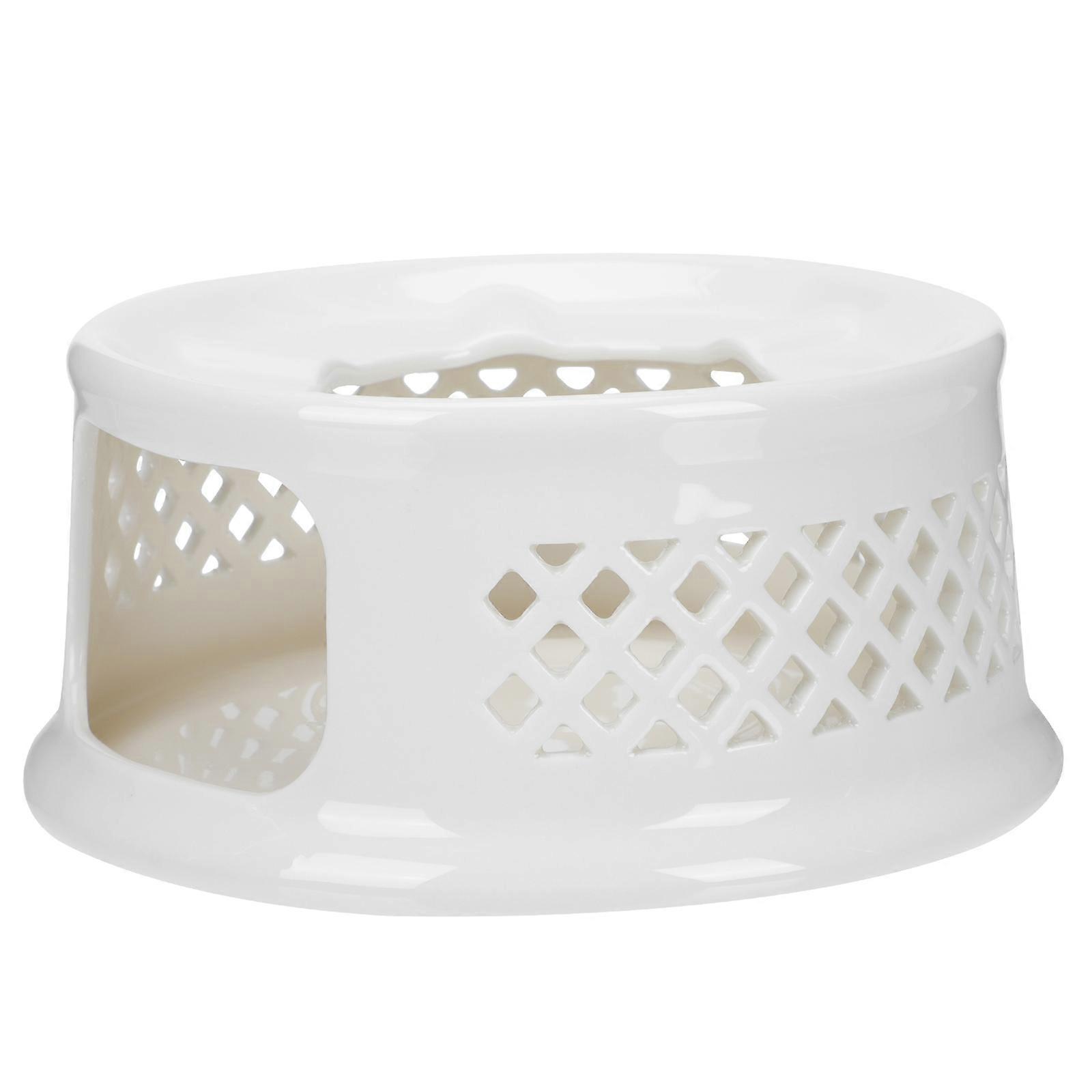 Tea Light Teapot Warmer Elegant Ceramic Tool For Home Use 14.6x14.6cm Non Slip Bottom 1Pc
