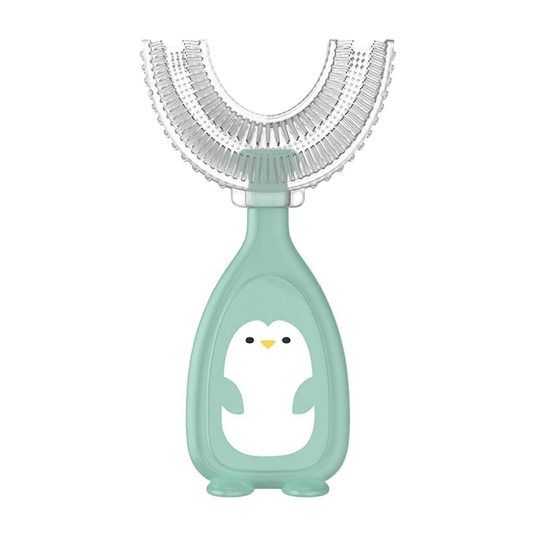 Kids U Shaped Toothbrush Soft Bristles Child Size Color Options U Shaped Design