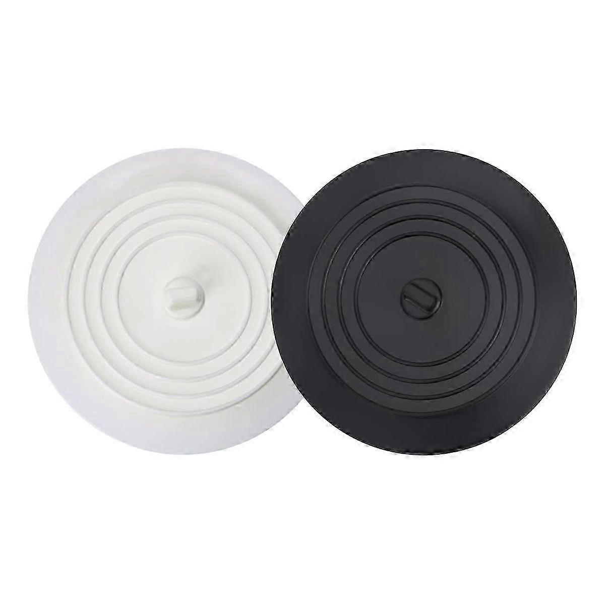 Silikon-Ablassstopfen für Dusche oder Badewanne, 2er-Pack--