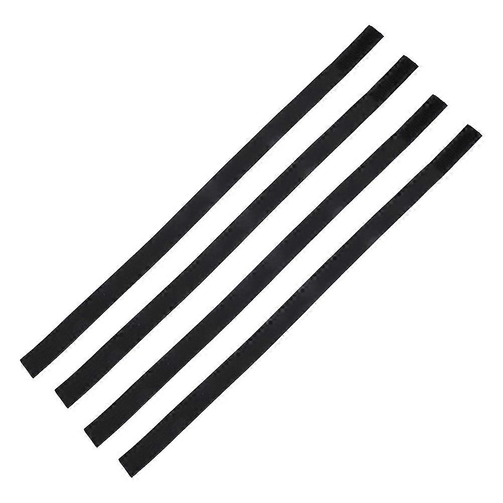 Elastic Straps Adjustable Design Hair Accessories for Women Daily Use Hair Styling Black 65x2.5cm 4Set