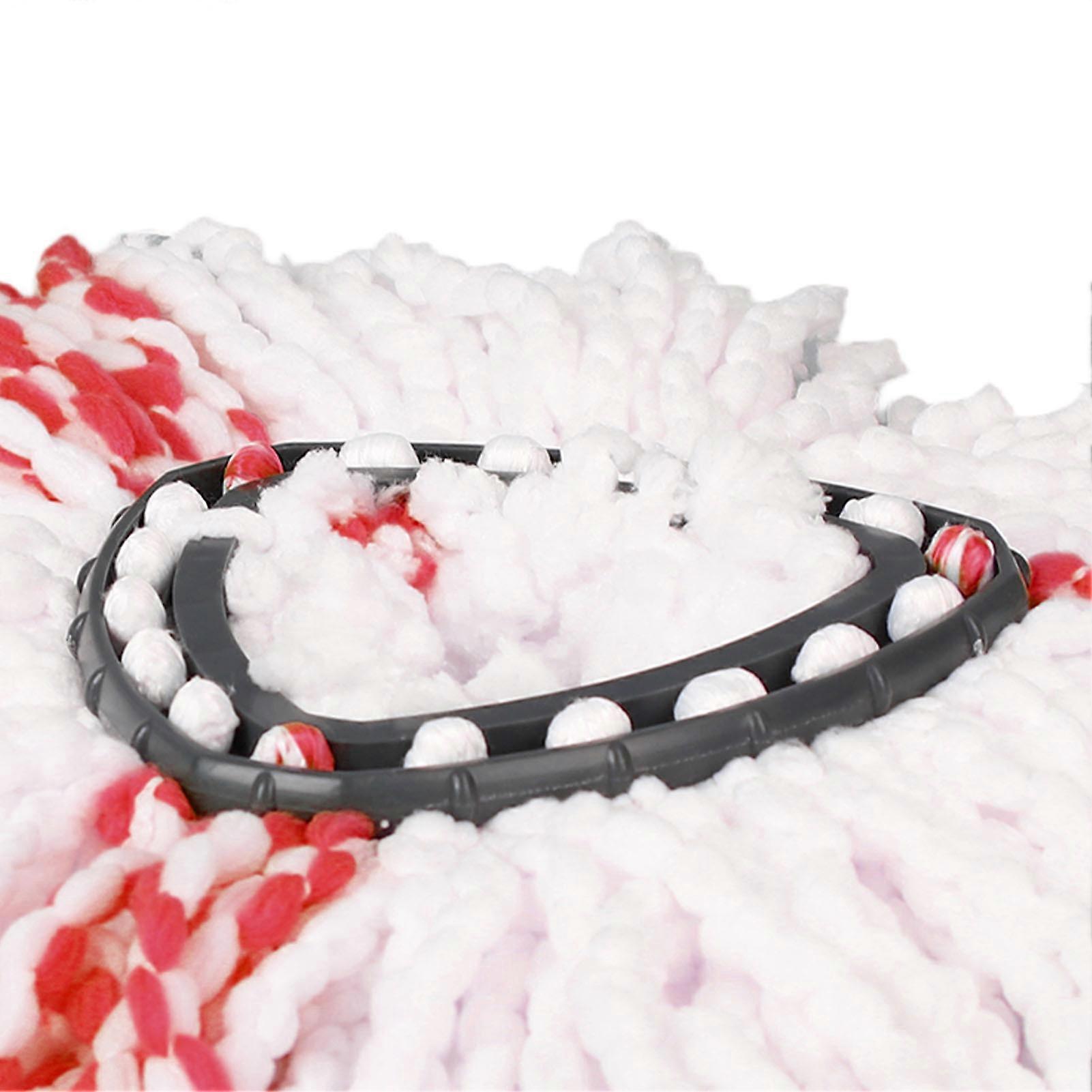 4 Pack Spin Mop Replacement Head Triangle Reusable Microfiber Rotating Mop Head for Floor Clean Red 4pcs