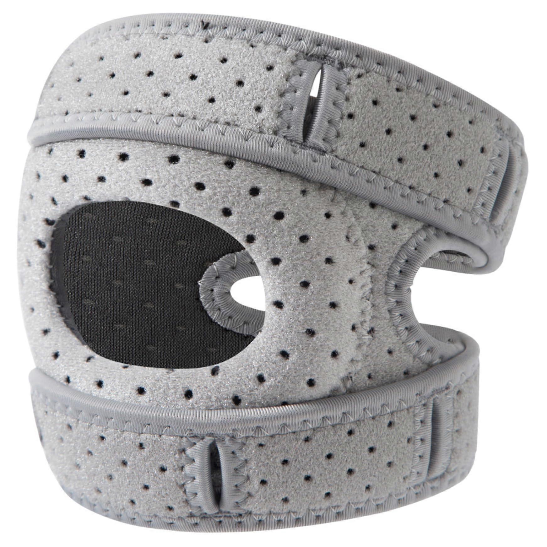 Patella Knee Brace, Adjustable Patellar Tendon Strap with Silicone Pad, Breathable Knee Stabilizer for Running and Sports