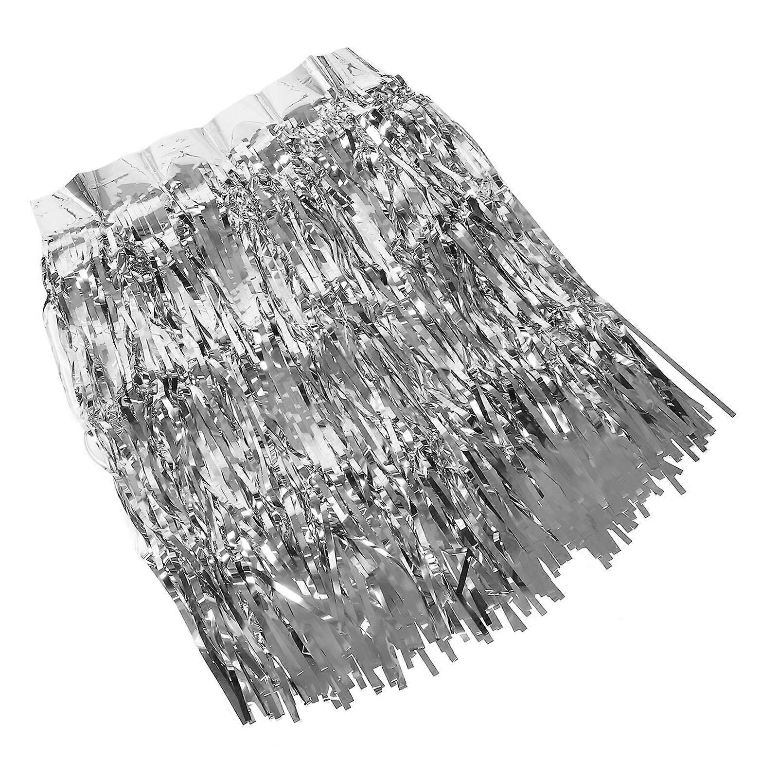 Tinsel Curtain Backdrop Table Skirt Stylish Bachelorette Party Decorative Fringe Shape 1Pack