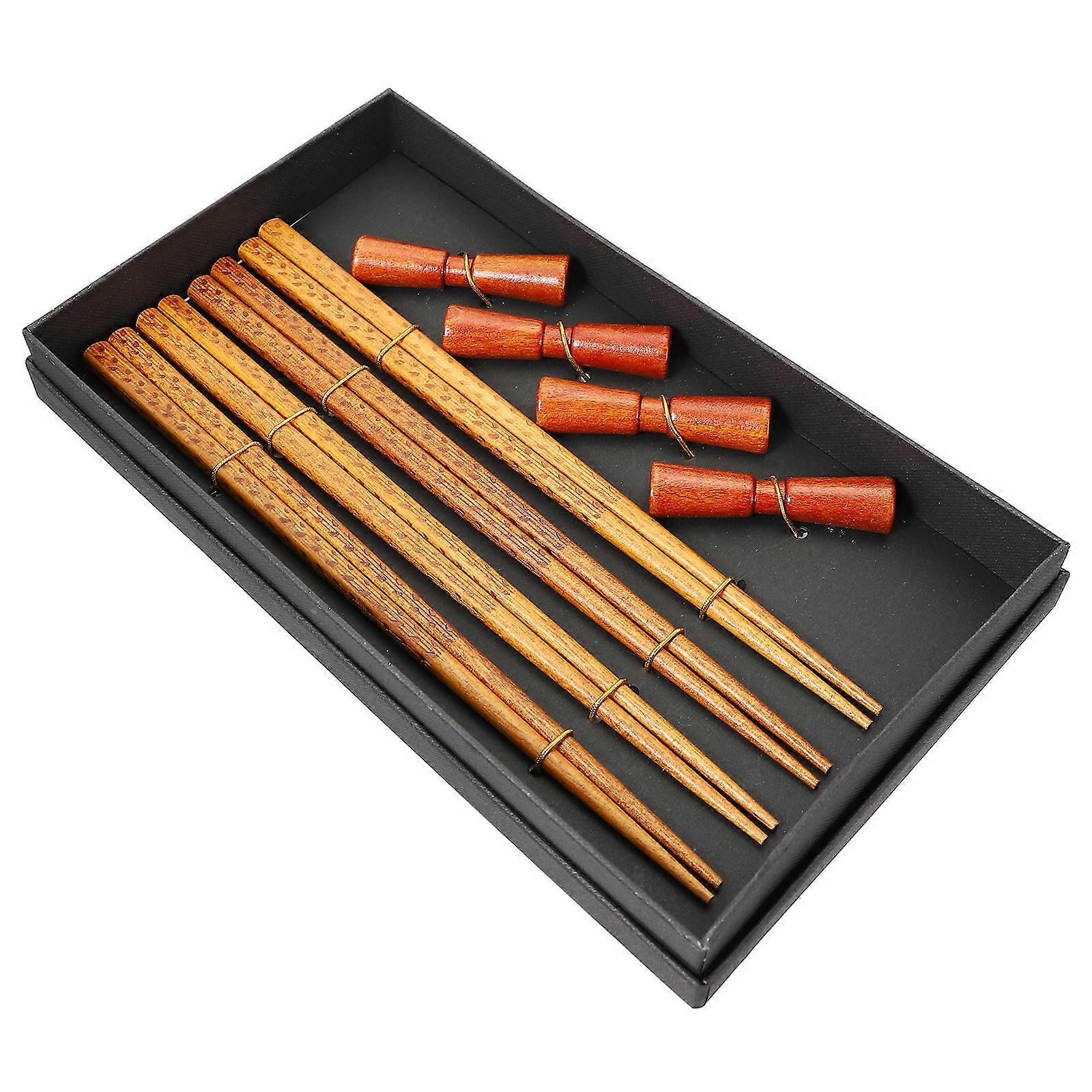 مجموعة عيدان تناول الطعام الخشبية للاستخدام اليومي 22.50X1.00X1.00CM الأكل 1 مجموعة