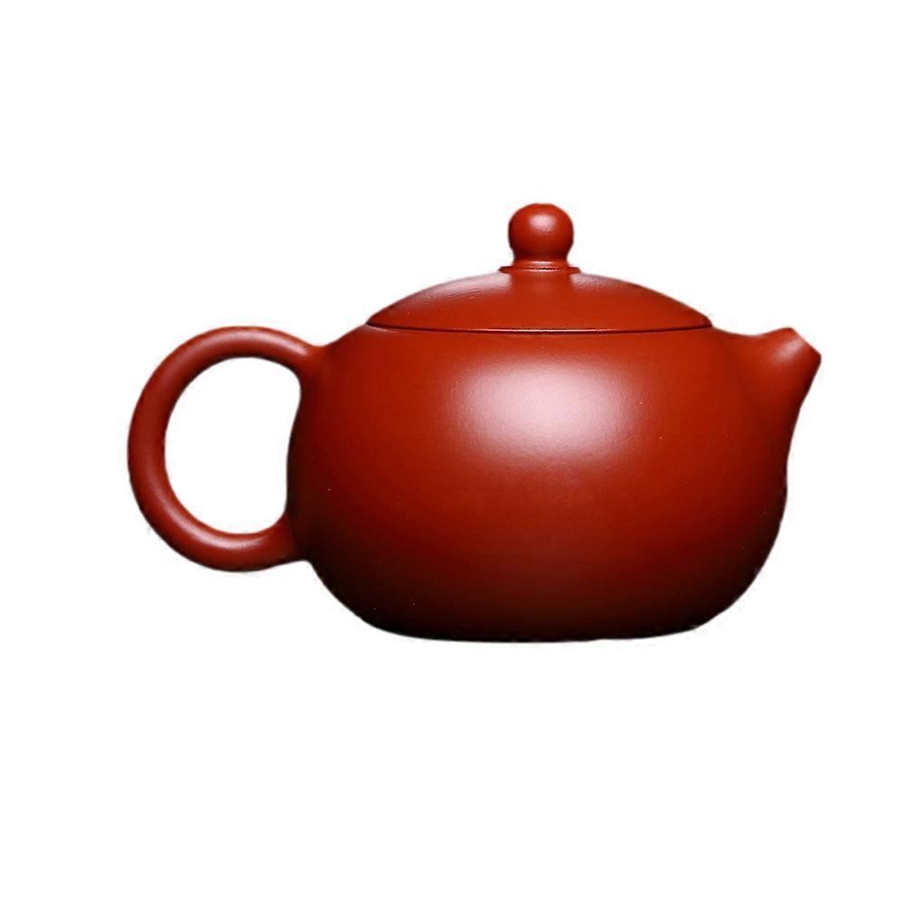 Retro Design Purple Clay Tea Pot Orange Color Storage Function Outdoor Use 1Set