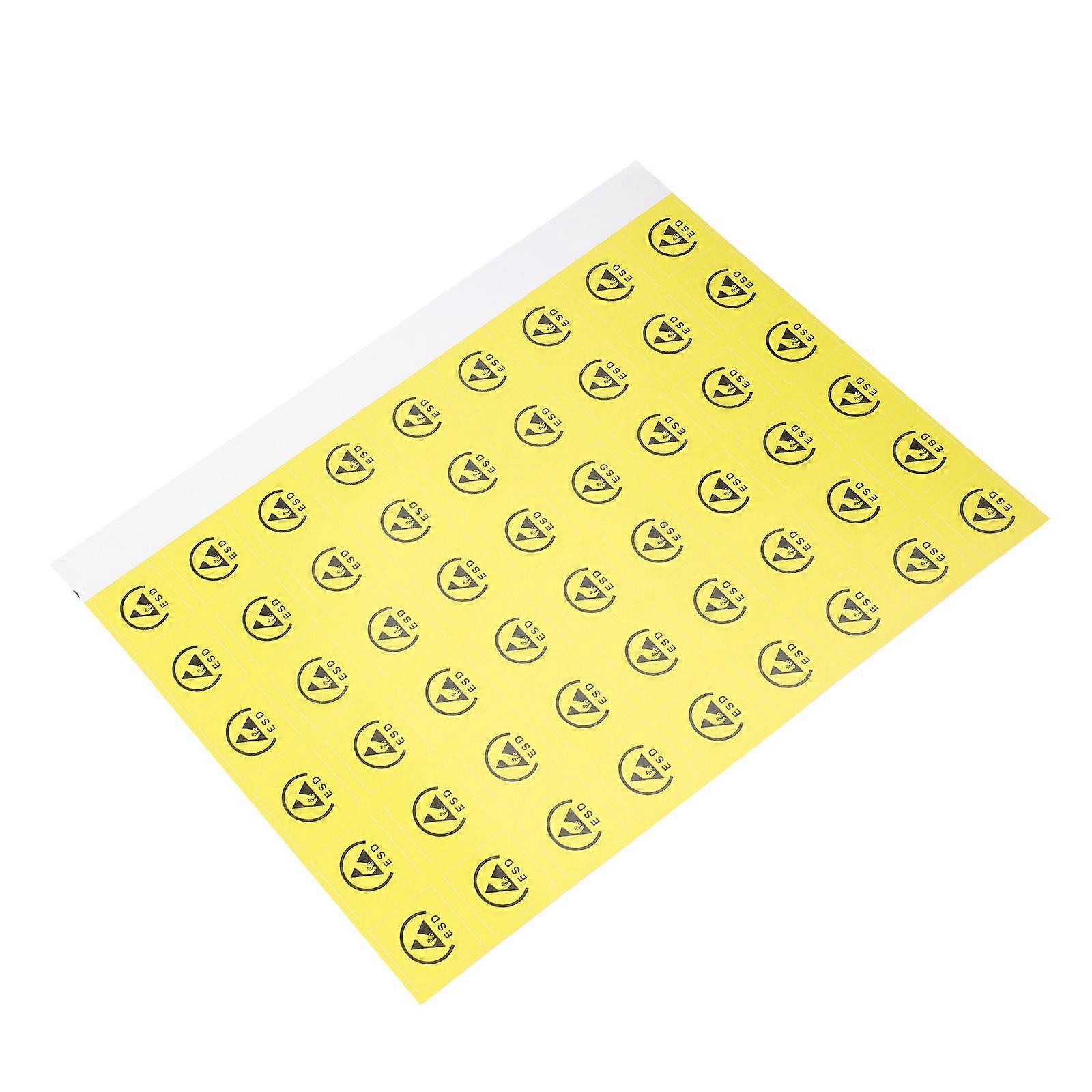 200pcs Electrostatic Warning Stickers   Caution Decals, Self Adhesive ESD Safety Labels for Factory & Industrial Use, Strong Adhesion for