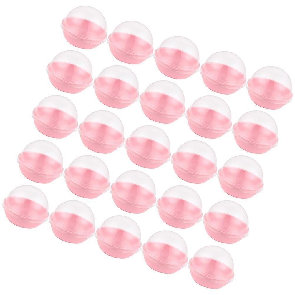 100Pcs Dome Lid Moon Cake Containers Professional Bakery Use 6.5X6.5X5CM Pink Sealing Effect Food Storage