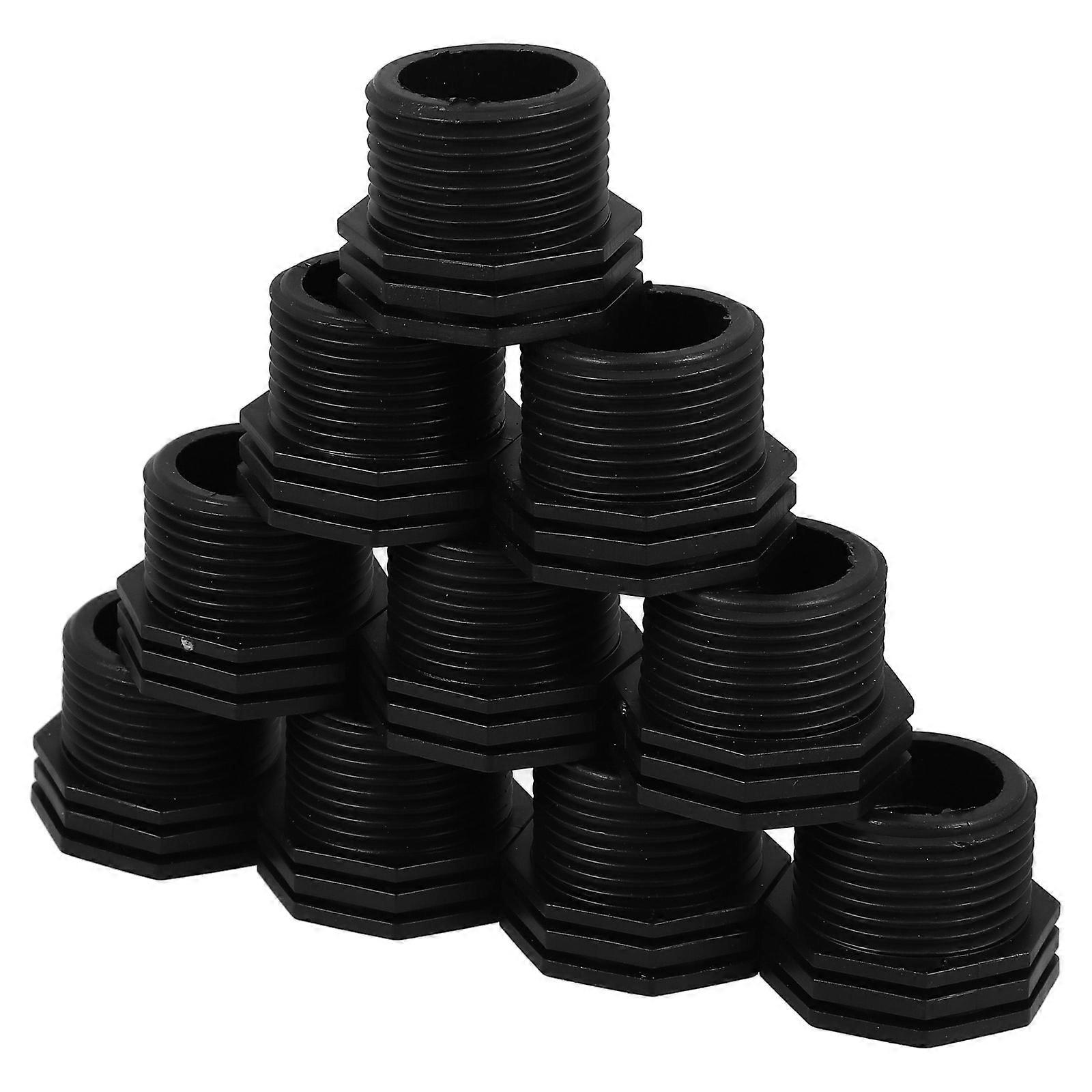 10pcs 1 Inch Outer Thread to 1/2 Inch Inner Thread Hose Adapter Water Pipe Ball Valve Conversion Reducing Joint Connector