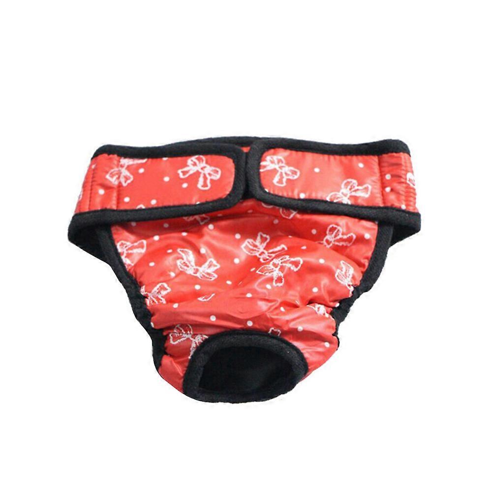 Physiological Nappies Pants Female Dog Diaper Eliminate Embarrassment 2Set Blue Size S
