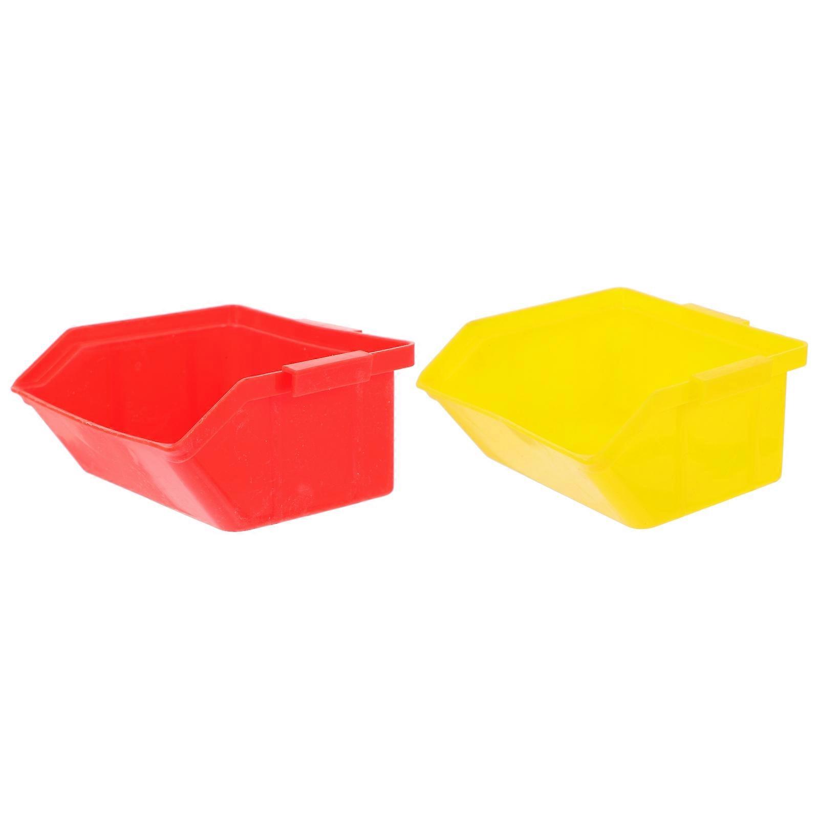 Practical Hamster Toilet and Sand Bath Tub in Red Color Made of Durable Plastic for Hamster Use 2