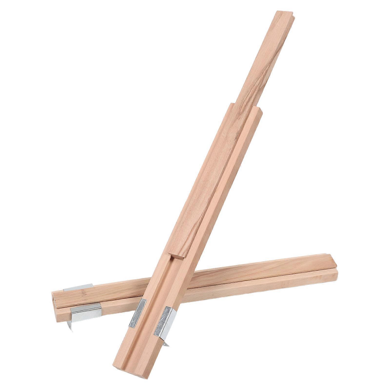 Drawer Slides Wood Center Mounted For Furniture Components Home Improvement 2Pcs Light Yellow 40.00X4.00X2.00CM Smooth Sliding