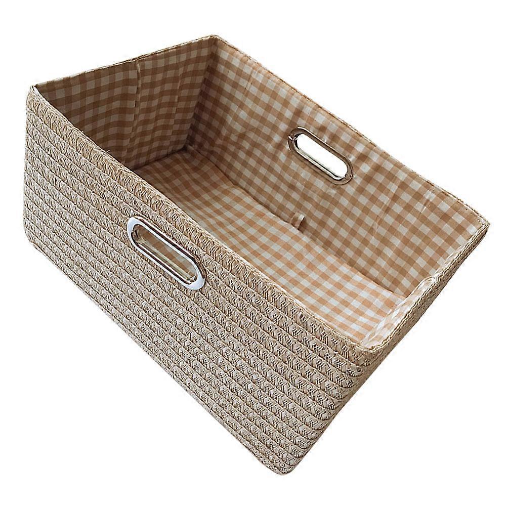 Fold Storage Baskets Collapsible For Hotel Use Beige 1Pc