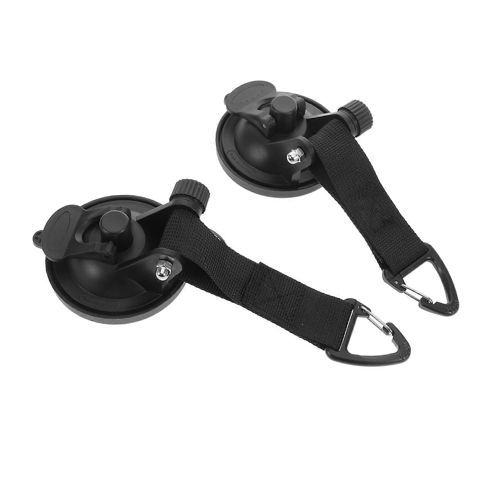 High-Performance Suction Cup Hooks 2-Pack for Camping Tents, Rotatable Vacuum Hooks for Outdoor Windows and Cars