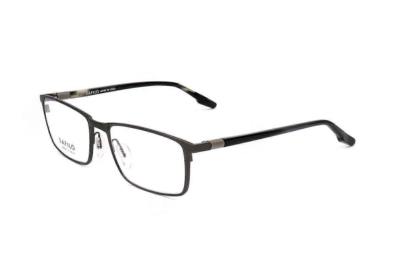 Eyewear Frames Safilo BUSSOLA 05 R80 MATTE DARK RUTHENIUM 54/18/145 MAN