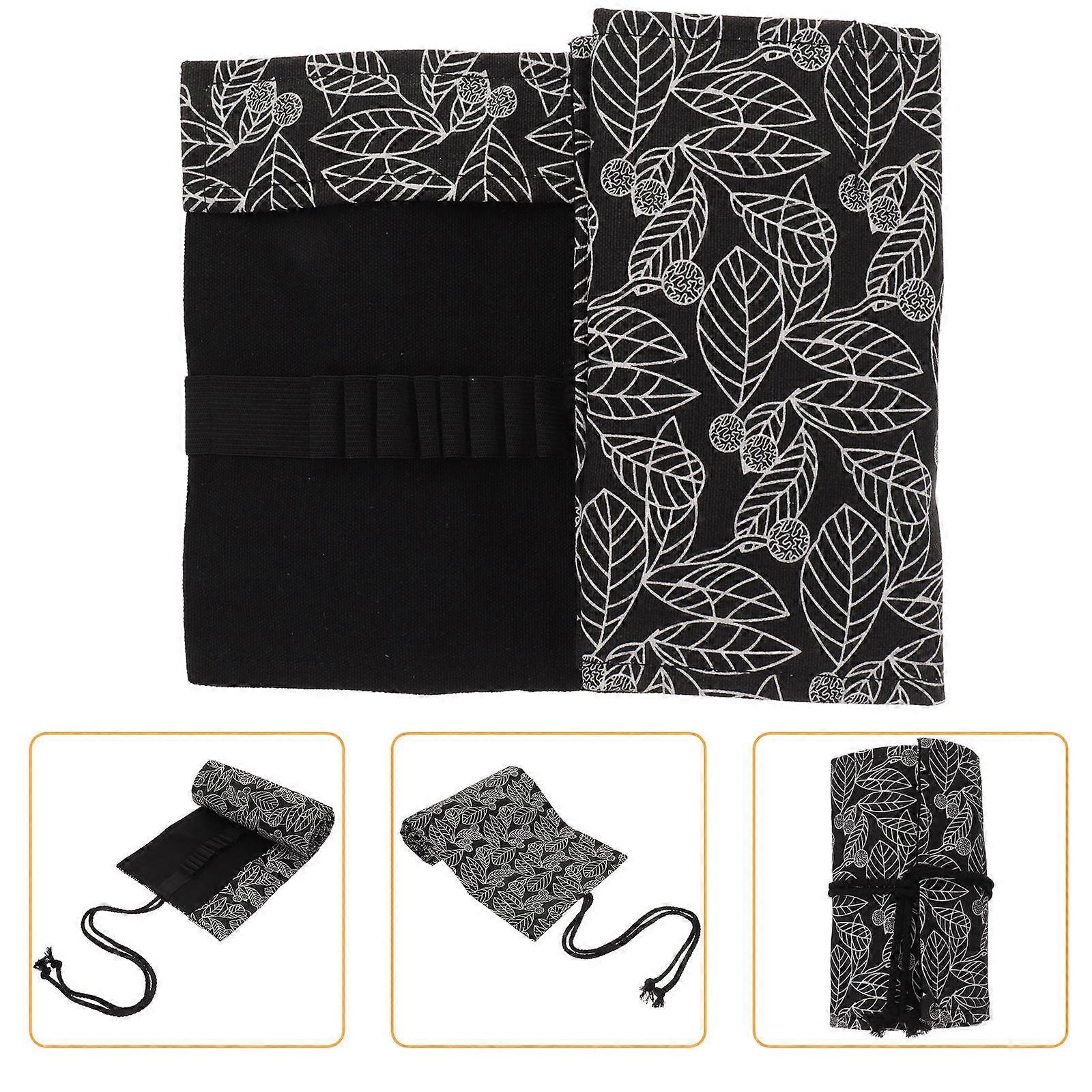 Art Pencil Holder Roll In Rectangular Shape For Sketching And Painting Durable Canvas Material 58X20cm 1Set