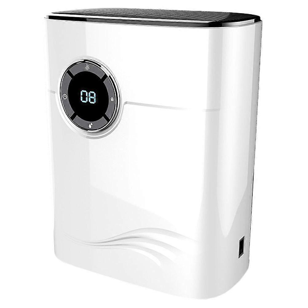 Compact Dehumidifier For Home 1Set Automatic Stop Function Ultra Quiet Operation Small White Household Appliances Suitable For Bedroom And Office