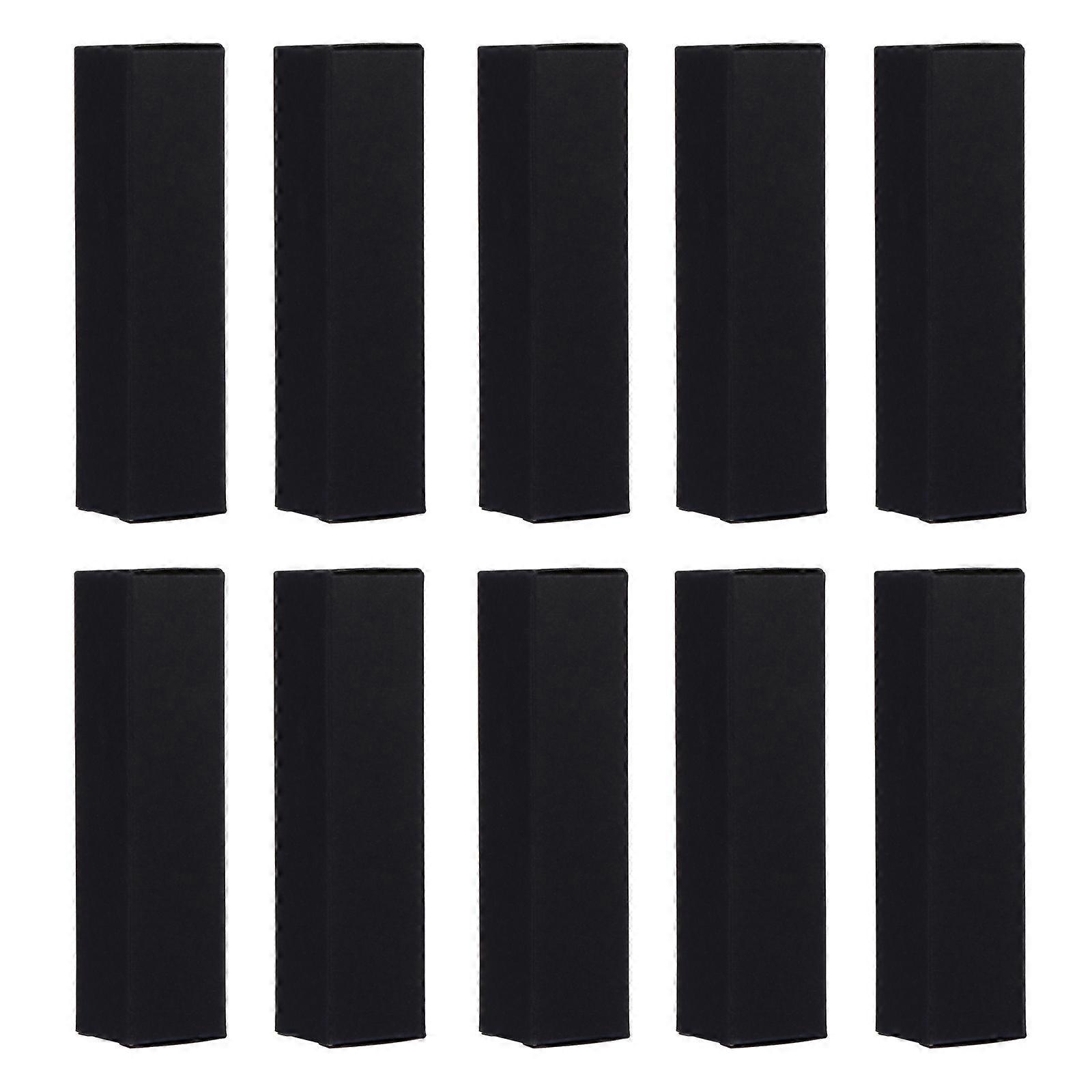 60pcs Durable Paper Lipstick Boxes for Travel – Black Lip Gloss Packaging Cases for Organizing and Wrapping