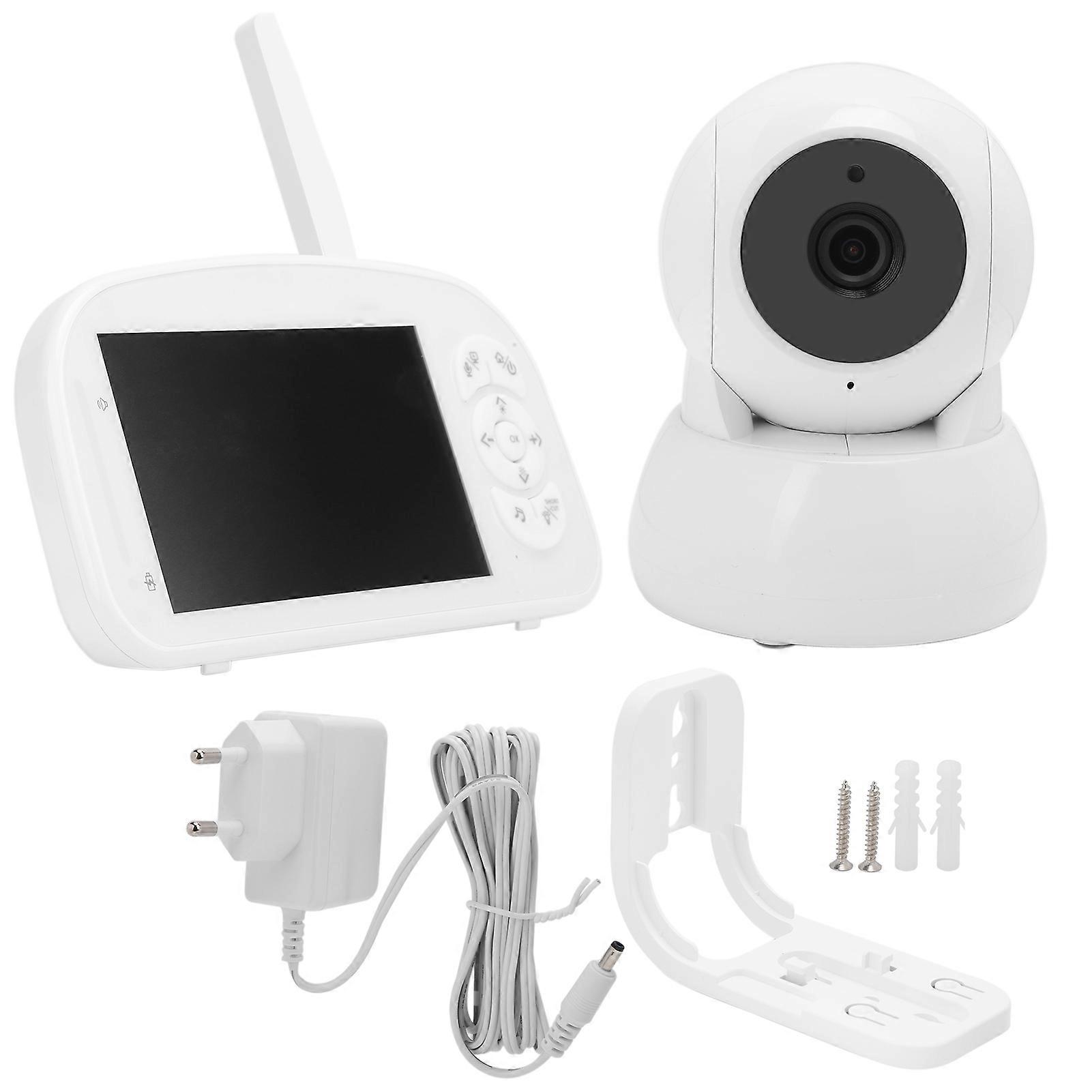 High Definition Wireless Baby Monitor Security Camera Temperature Display Music Function Baby Monitor 110‑240V EU Plug