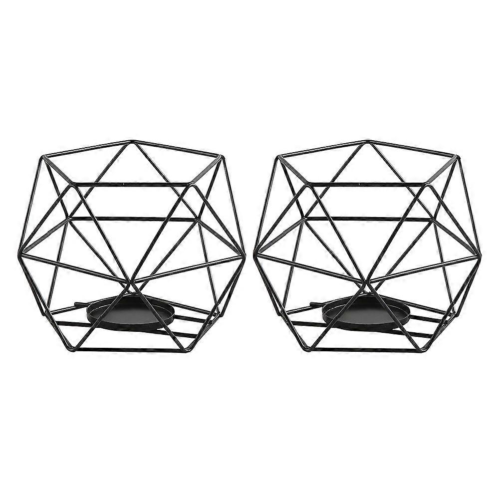 Geometric Candlesticks for Festive Decor, Creating a Charming Atmosphere