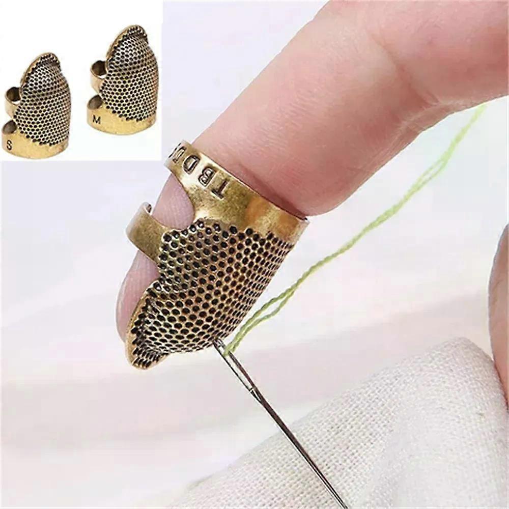 Sewing Thimble Toe Protector Retro Finger Protector Antique Thimble Ring Handworking Thimble Needle Crafts DIY Sewing Tool