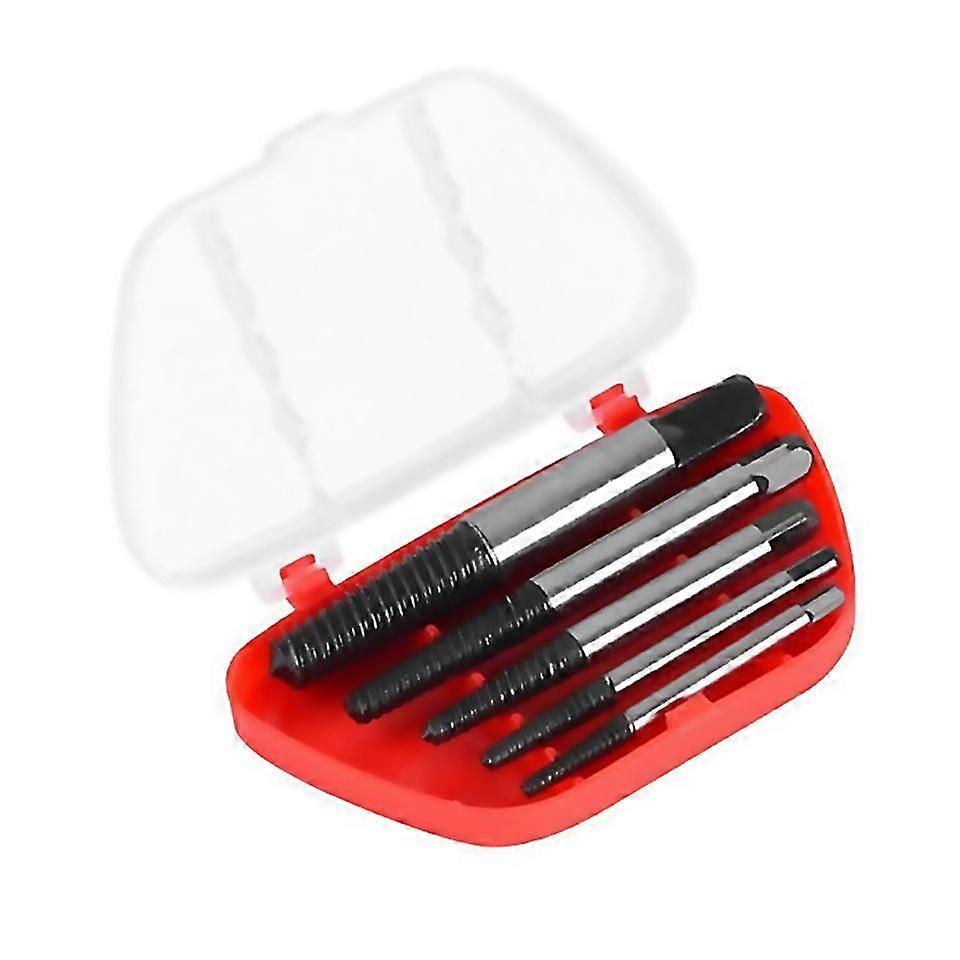 5 Pieces Of Broken Screw Extractor Bit Set Carbon Steel Doublesided Screw Pulling Center Bit Hardwa