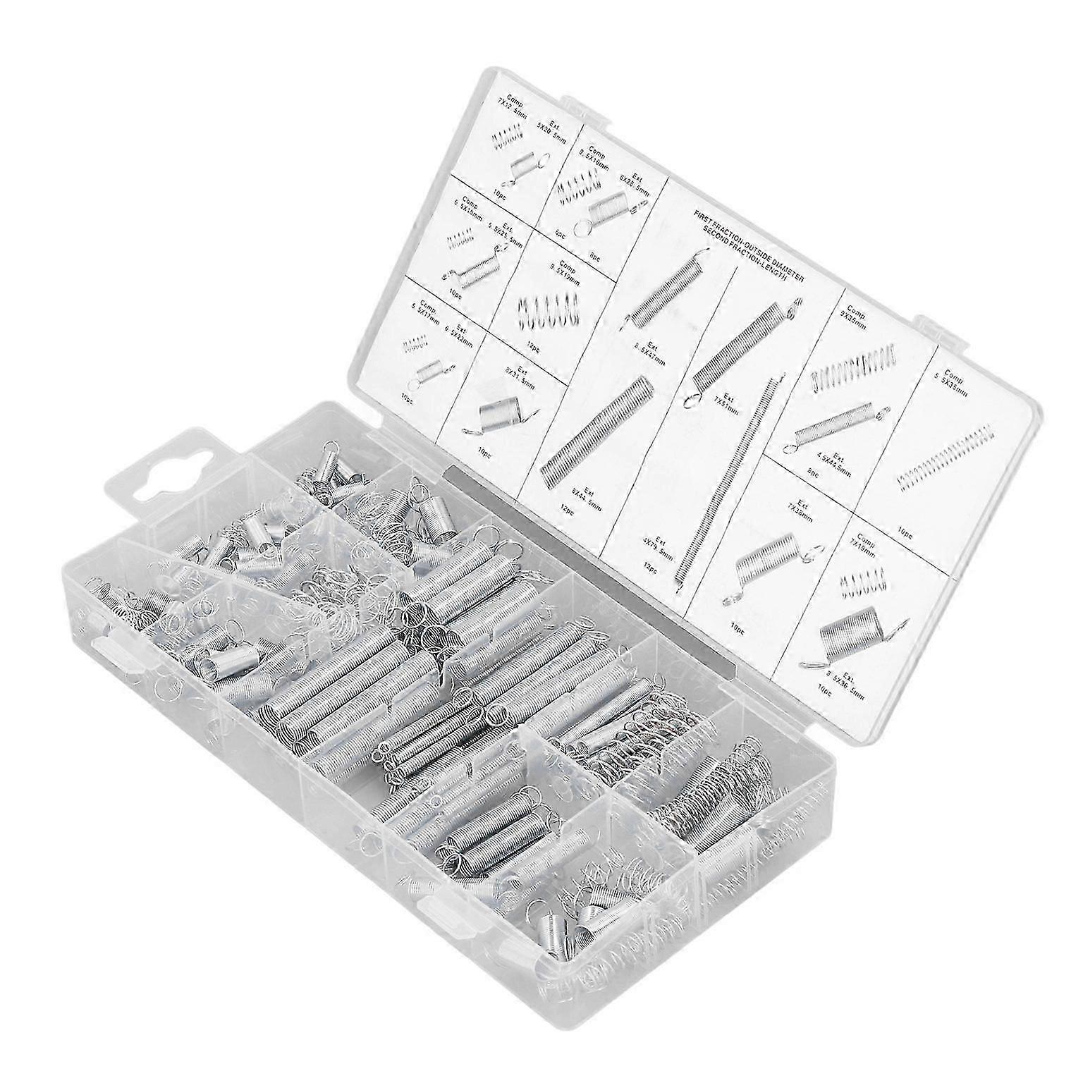 spring set extension spring compression spring kit spring assortment 200Pcs