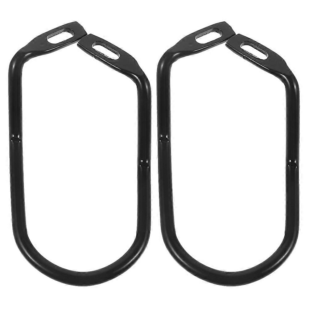 2pcs Black Steel Replacement Derailleur Guard for Bicycle Protection Easy Installation Cycling Tool