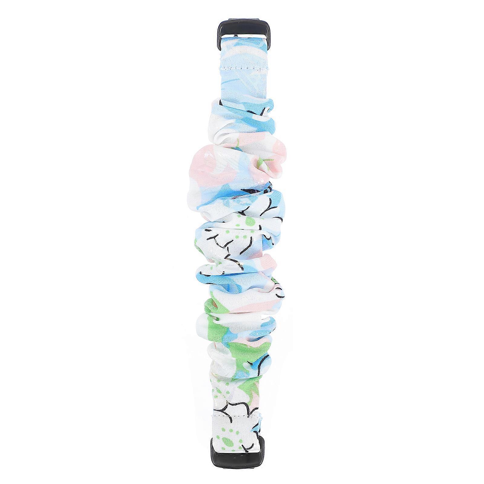Elastic Watch Strap Compatible With Fitbit Inspire2 Featuring Adjustable Design For Daily Use In Stylish Blue Color With 1Pc Quantity