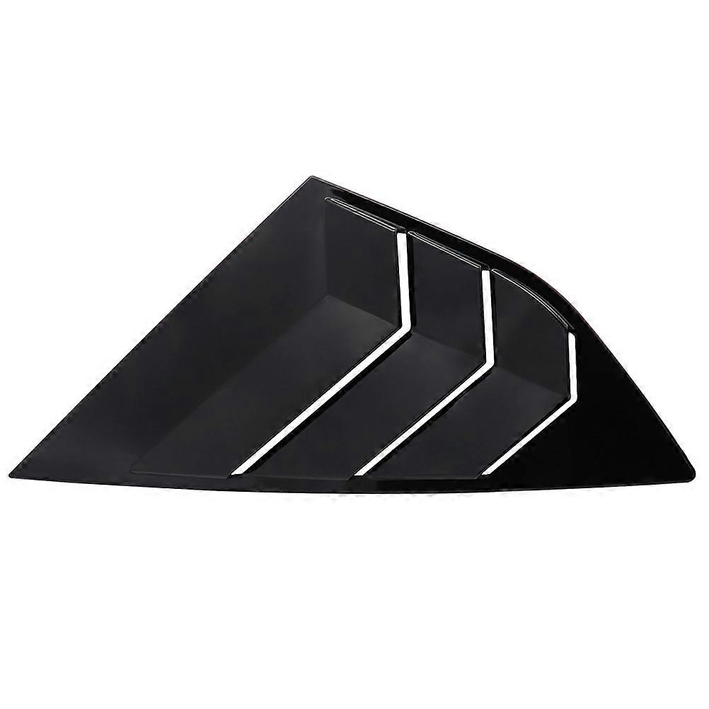 Car Rear Side Window Louver Cover 1 Pair Stepped Louvered Design Black Car Side Window Enhance Appearance