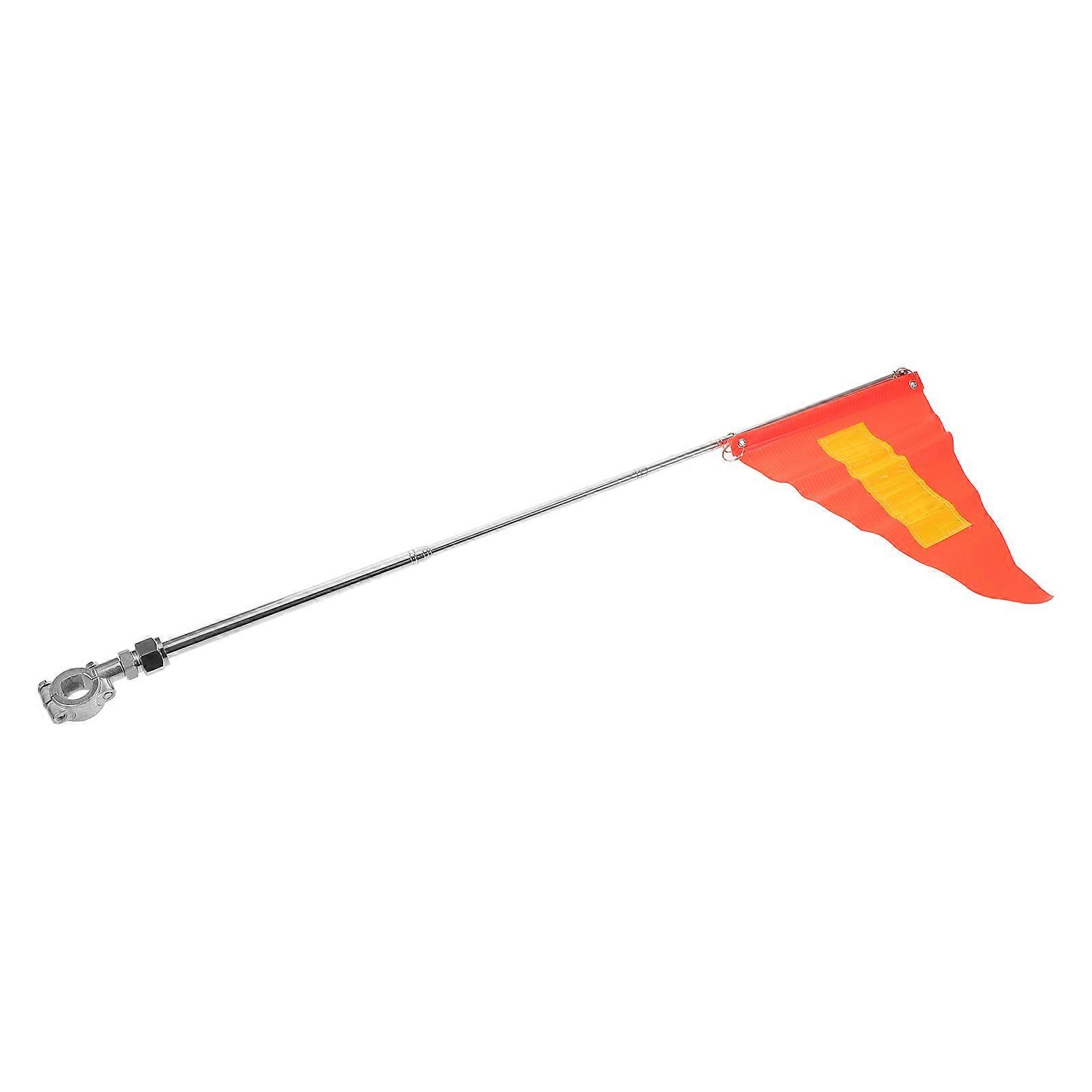 Reflective Safety Flag with Adjustable Pole for Bikes, Motorcycles, and ATVs – High Visibility Warning Flag for Cycling and Outdoor Use
