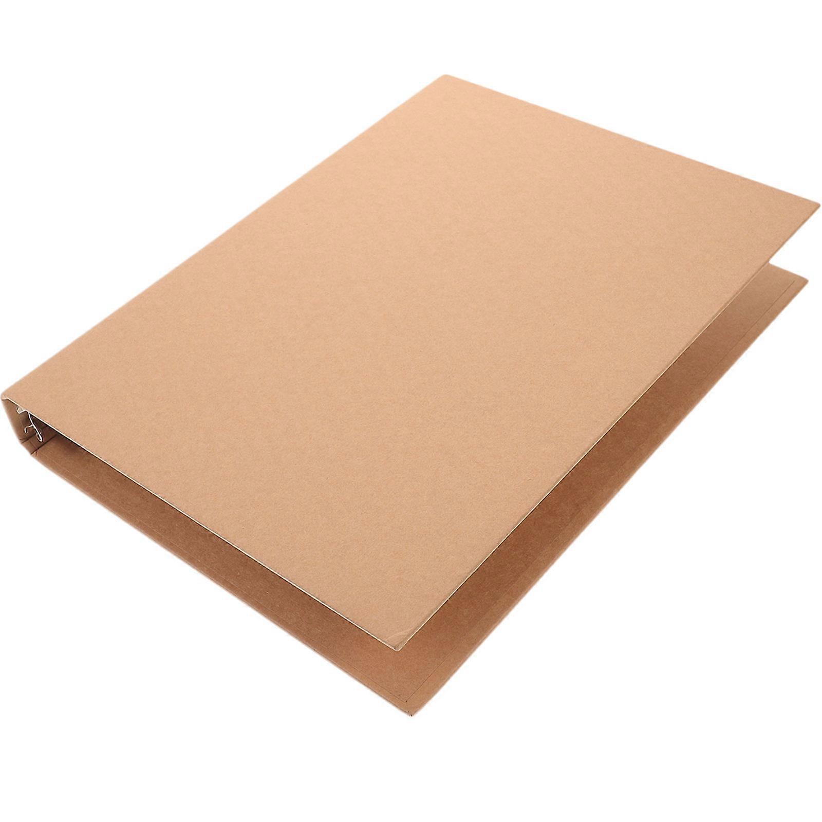 Kraft Paper A4 Binder Cover in Chocolate Color for Home Use Ring .7x6.8 Inches