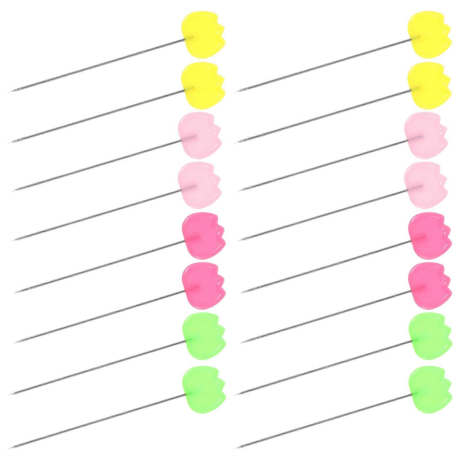 Colorful Tulip Head Straight Pins for Craft and Sewing Projects with Durable Steel Wire 50pcs