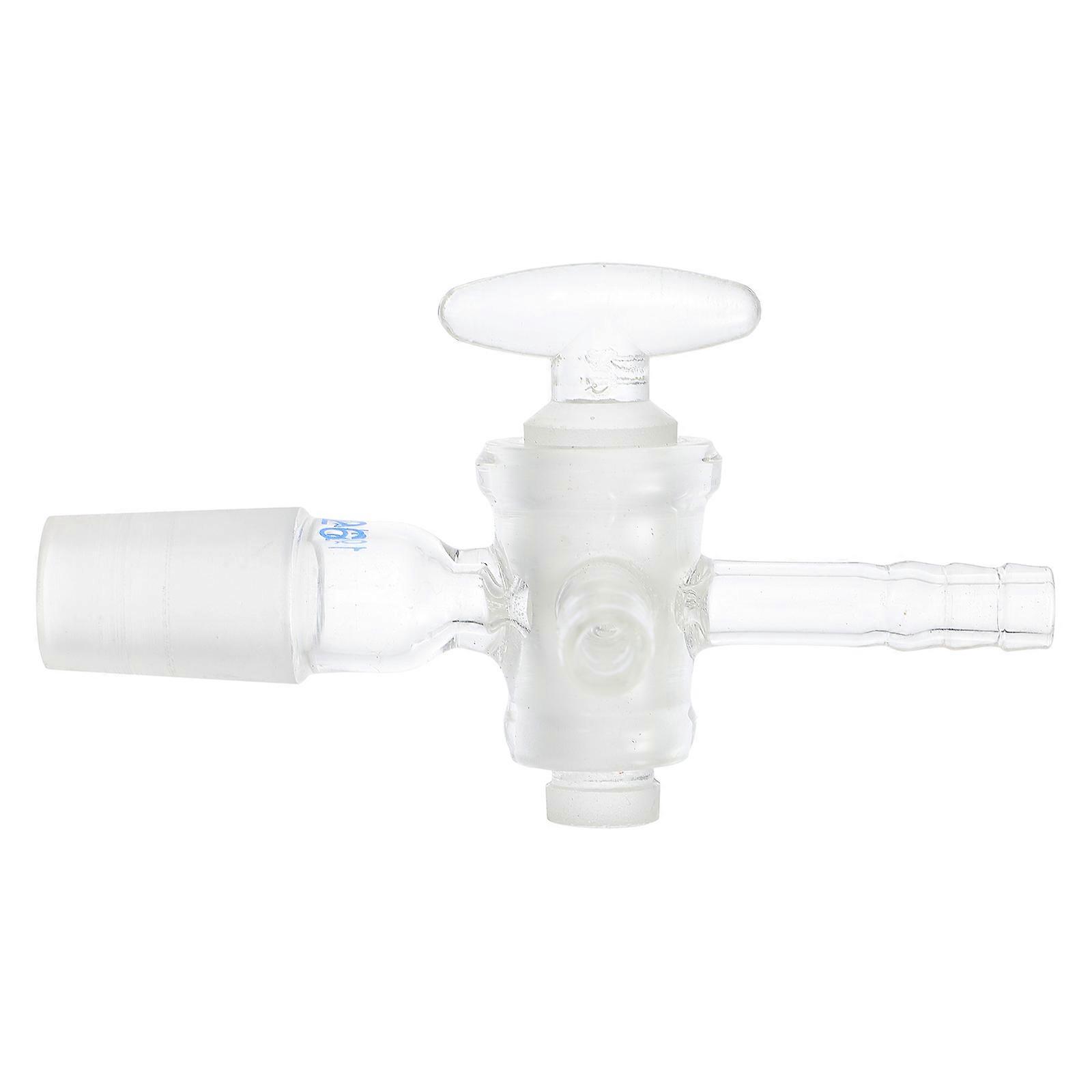 Glass T Piston Connector for Chemistry Experiments 3 Way Laboratory Piston for Presentations, Easy to Use