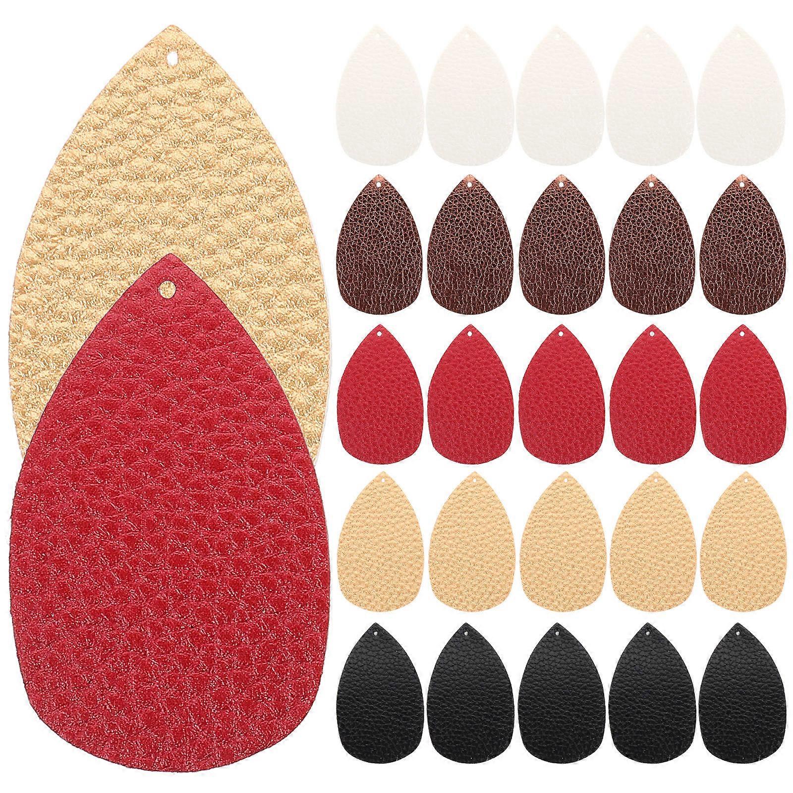 Decorative Earring Pendant Water Drop for Replacement 30Pcs