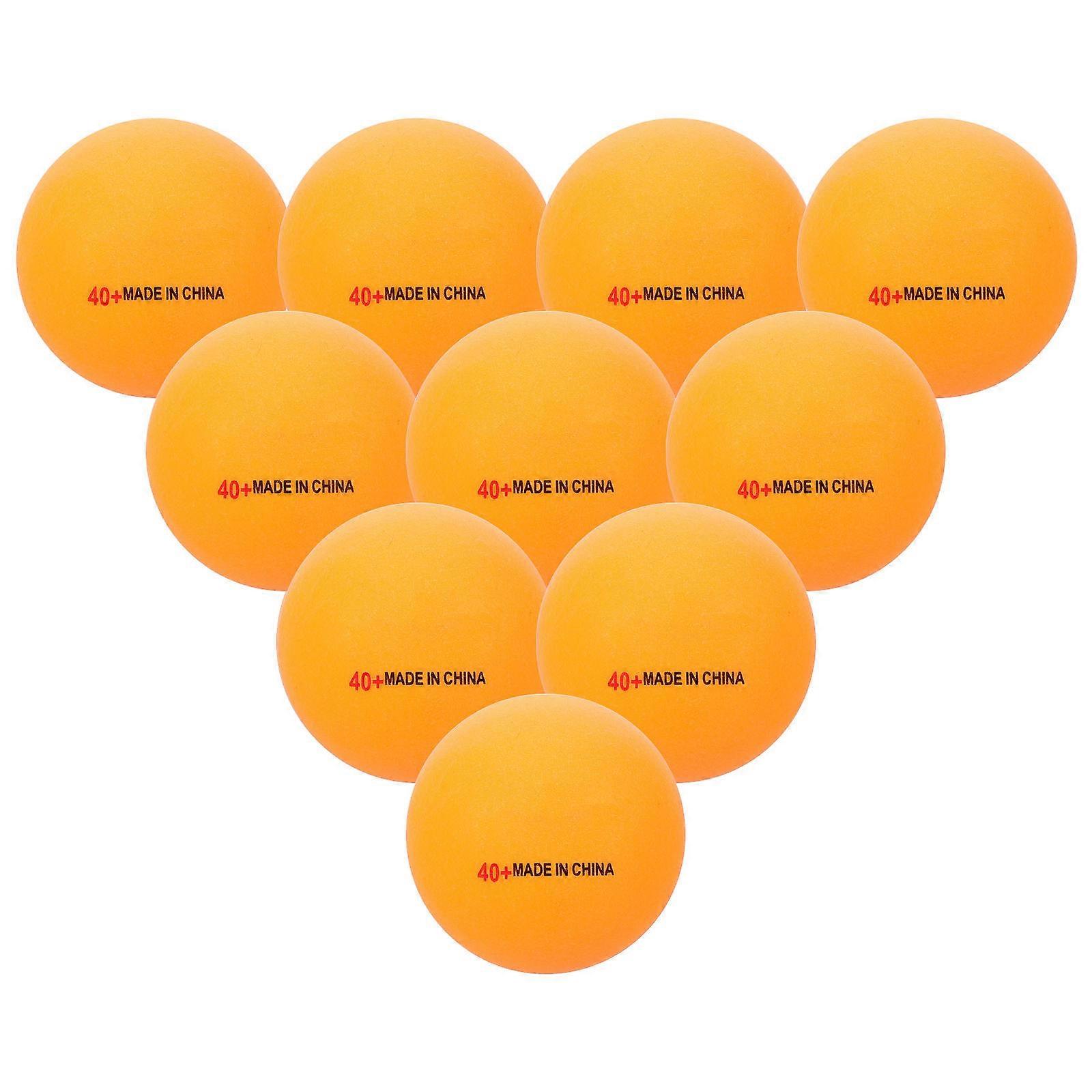 High Elasticity 50Pack Plastic Reusable Pong Balls Round Training Equipment Recreational .4X1.4X1.4in