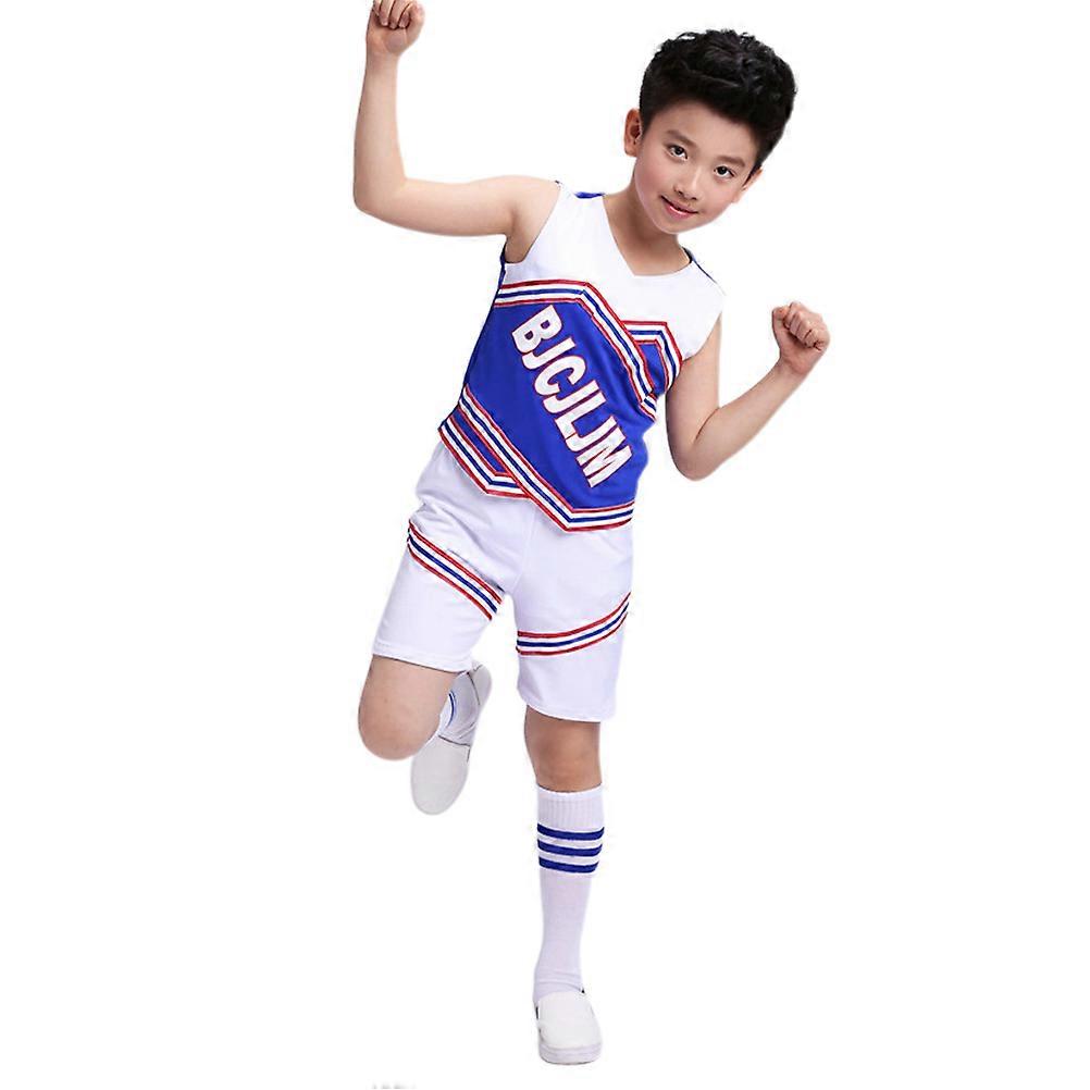 Boys Cheerleading Outfit For Cheerleading Events Size 2 Multi Fashion Outlook 1Pcs