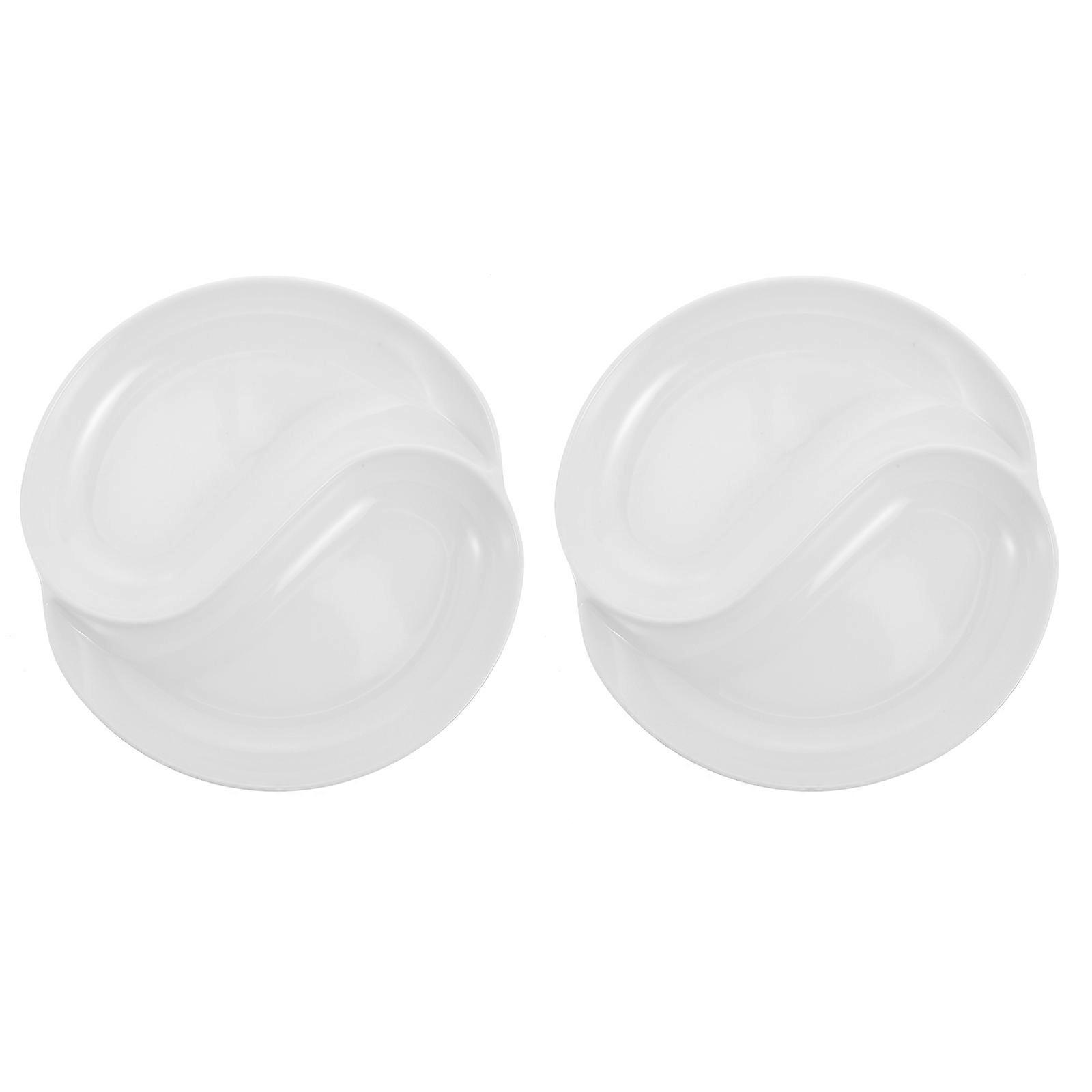 2Pack Color Paint Dishes For Artists And Students With White Material