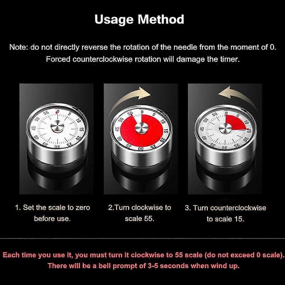 Mechanical Manual Digital Timer Magnetic Kitchen Timer Alarm Clock Kitchen Accessories