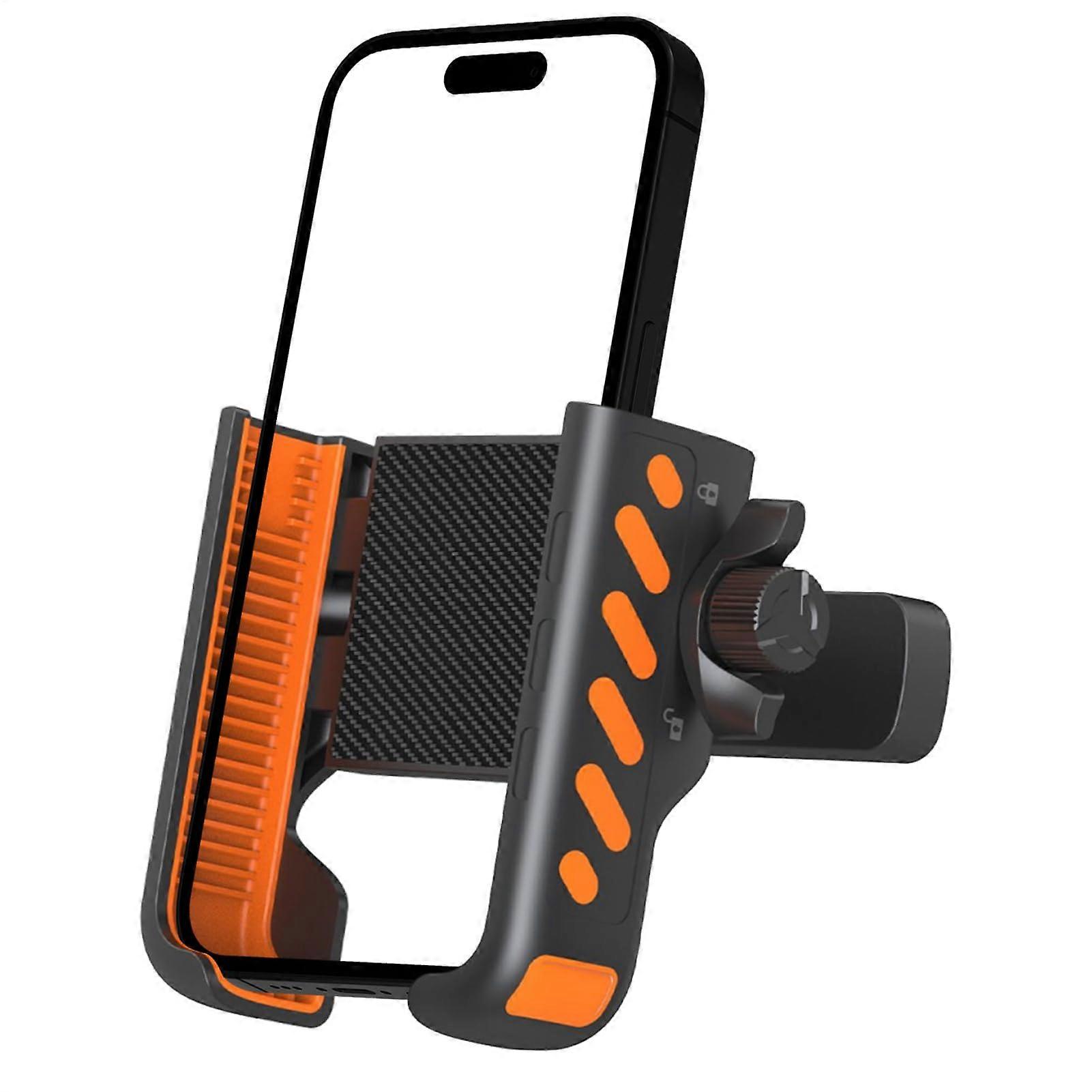 Magnetic phone holder for golf cart, quickrelease clamp mount with 360° swivel