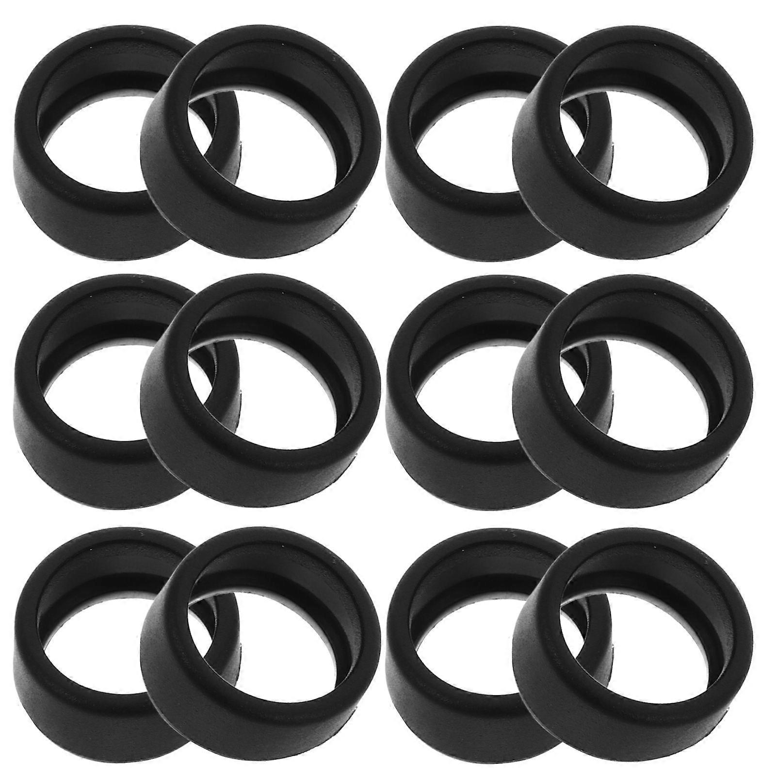 12 יחידות צעצועי פיר גלגל עור דגם רכב להיסחף צמיגי עור עבור עשה זאת בעצמך 1:64 צעצוע RC רכב משאית סירה מסוק דגם החלפת חלק אביזרים