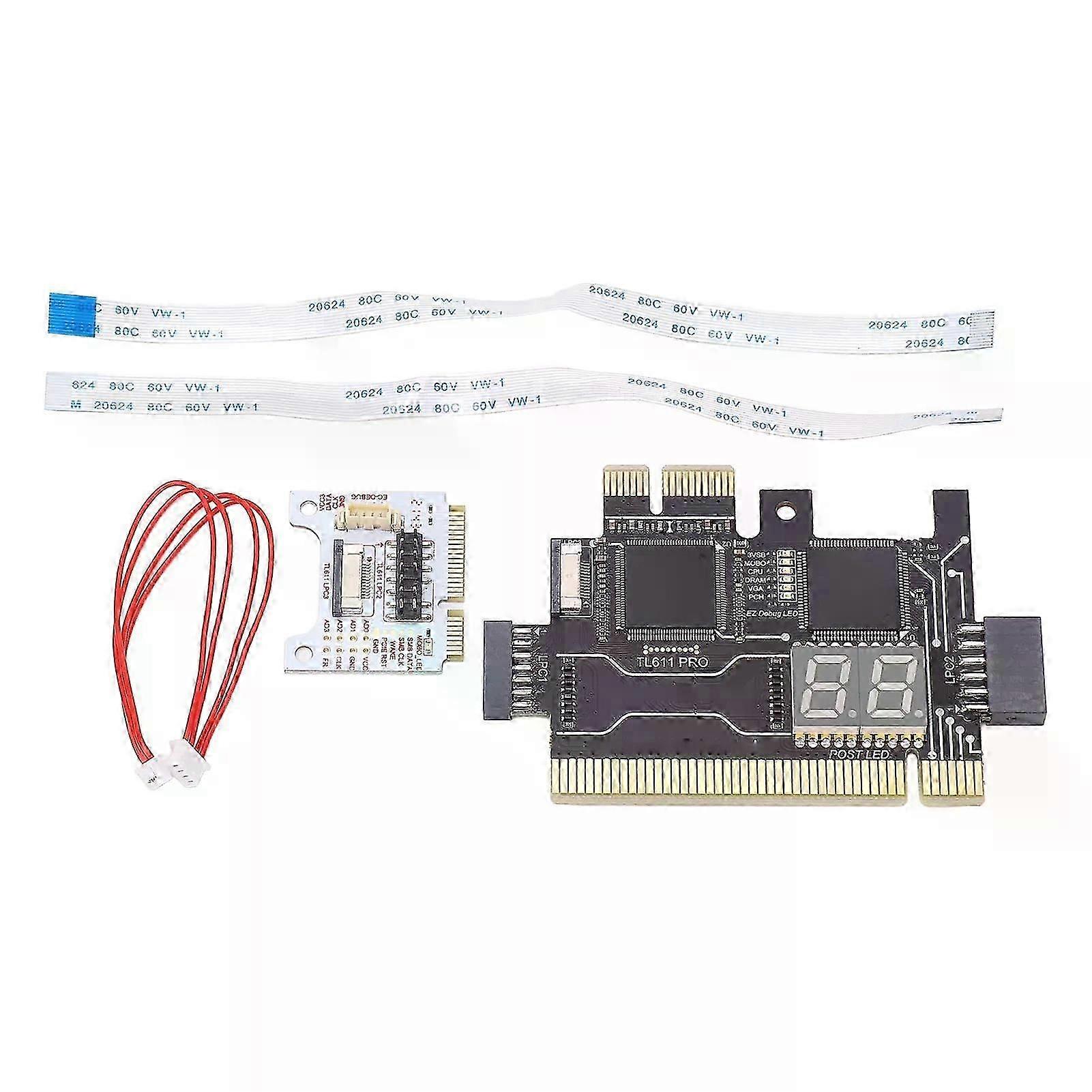 TL611 Pro Mainboard Debug Card TL611 Laptop EC DEBUG Adapter Card Motherboard Analyzer Diagnostic Card for PCI E hwy