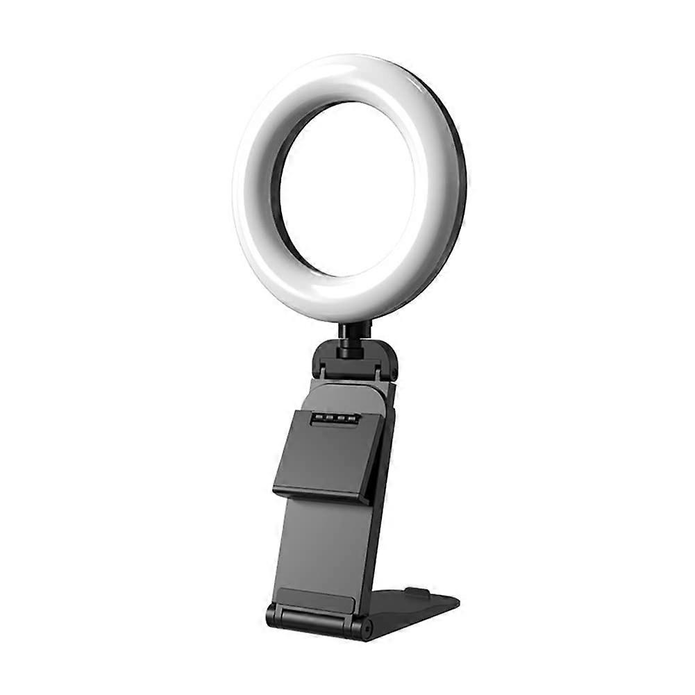 Selfie Ring Light for Laptop Computer Desktop Ring Lamp Video Conference Lighting Kit With Tripod Phone Holder Clip On