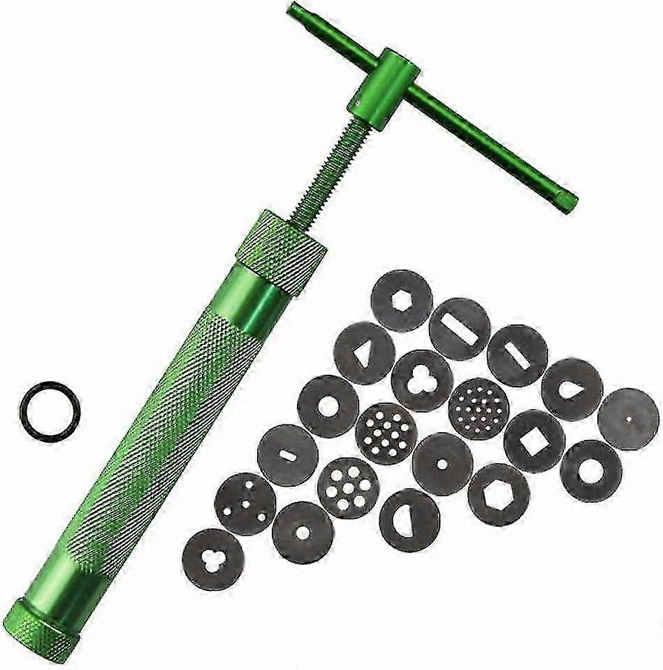 Fondant Extruder Tool with Clay Presser for Sugar Craft and Home Art Projects