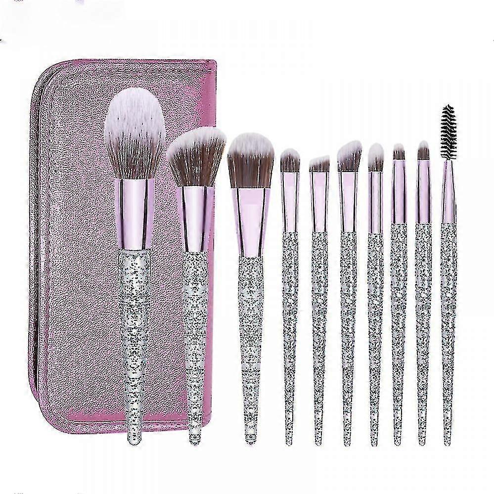 Transparent Acrylic Handle Makeup Brush Set