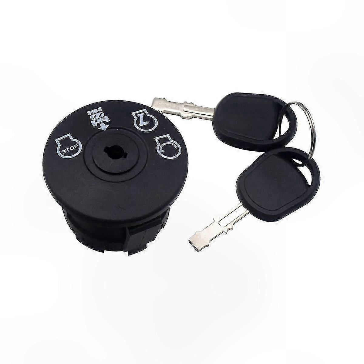 4-Position Ignition Switch with Key for Lawn Mower Tractor 193350 Replacement Part