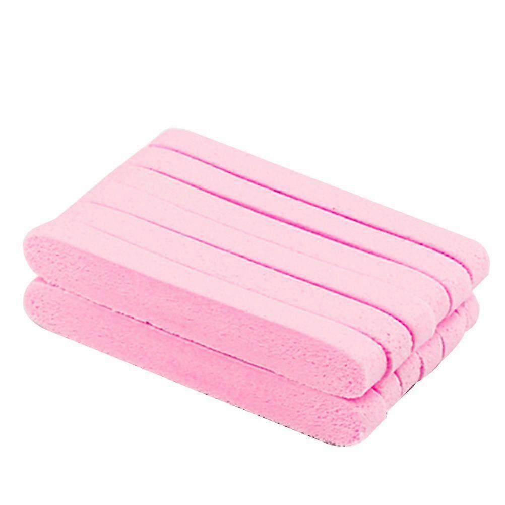 عبوة من 12 قطعة من أدوات التجميل لتنظيف الوجه وتنظيف الوجه وتنظيف الوجه وتنظيف الوجه وأداة تقشير الإسفنج (وردي)
