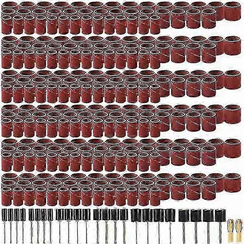 458pcs Sanding Drums Kit Grinding Tool For Drum Polishing Machine With432pcs Sanding Band Sleeves 2