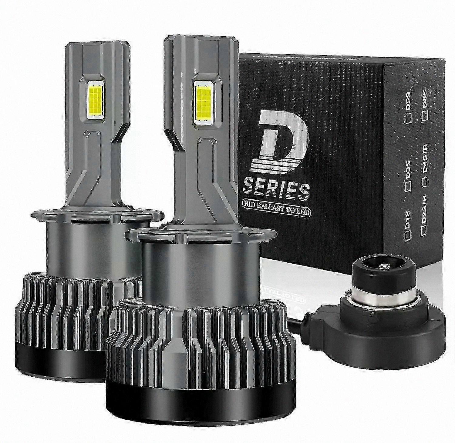 2PCS 6000K LED Headlight Bulbs, 30000LM Turbo Canbus Plug & Play